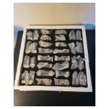 Civil War Chess Set with Hand-Painted Pieces in Original Box