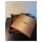 Wooden Multi-Game Set with Storage Drawer - Chess, Backgammon, Checkers, Cribbage, Dominos, Poker Dice