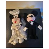Disney Mickey and Minnie Mouse Wedding Plush Doll Set 13 Inch