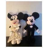 Disney Mickey and Minnie Mouse Wedding Plush Doll Set 13 Inch