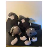 Pair of Disney Steamboat Willie Mickey Mouse Plush Toys with Tags
