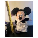 Pair of Disney Mickey Mouse Plush Dolls Baseball and Toga Outfits
