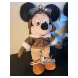 Set of 2 Disney Mickey and Minnie Mouse Aviator Plush Dolls 12 Inch