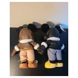Set of 2 Disney Mickey and Minnie Mouse Aviator Plush Dolls 12 Inch