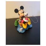 Set of 5 Mickey Mouse Collectible Figurines Hooked on Fishing and Christmas Carols