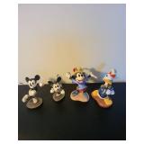 Set of 4 Walt Disney Classics Collection Figurines Mickey Minnie Donald Figures