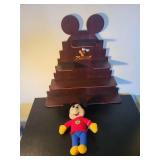 Disney Mickey Mouse 75th Anniversary Collection with Plush, Pins, Watches, Tag and Display Stand