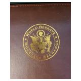 Lot of 2 World Reserve Monetary Exchange Currency Albums with Slipcases