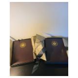 Lot of 2 World Reserve Monetary Exchange Currency Albums with Slipcases