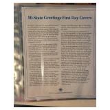 50-State Greetings First Day Covers Album by Postal Commemorative Society