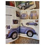 Vintage Car Brochure Collection with Beetle Illustrated History Book