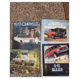 Vintage Car Brochure Collection with Beetle Illustrated History Book