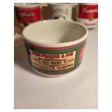 Vintage Soup and Advertising Mugs with Glass Hamm