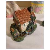 Easter Bunny Figurine Collection with Springbridge Cottage and Vintage Decor