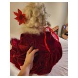 Set of 2 Vintage Elderly Couple Dolls with Fabric Outfits