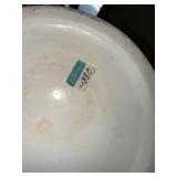 Porcelain Lidded Vase - Hand-Painted Scenic River Scene with Gold Trim