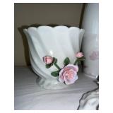 Kaiser Germany 6-Piece Porcelain Floral Vase & Candlestick Set