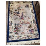 Ching Dynasty Friendship Rugs (Lot of 2) - Hand-Knotted Wool, Made in China