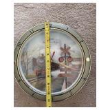 Panclox Hourly Sound Effects Quartz Clock - Train Scene Wall Clock & Framed Rail Painting