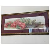 Longpré Roses Print - Signed 1896 Framed Artwork