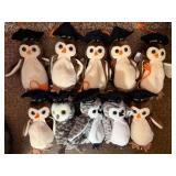 Ty Beanie Babies Graduation Owls Collection - Plush Owls with Caps & Tags