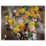 Yellow Duck Plush Toys - Assorted Cartoon Character Stuffed Animals In Zip Bags