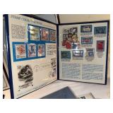 Stamp Folio Collection: Norman Rockwell, Golden Gate Bridge & World Stamps