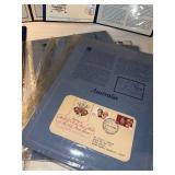 Stamp Folio Collection: Norman Rockwell, Golden Gate Bridge & World Stamps