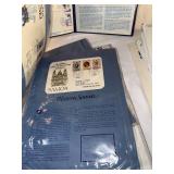 Stamp Folio Collection: Norman Rockwell, Golden Gate Bridge & World Stamps