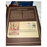 Stamp Folio Collection: Norman Rockwell, Golden Gate Bridge & World Stamps