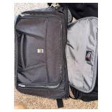 5-Piece Luggage Set - Black & Gray Rolling Suitcases