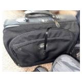 5-Piece Luggage Set - Black & Gray Rolling Suitcases