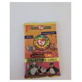 Set of 4 TY Beanie Babies with Collector Cards - Erin, Britannia, Clubby
