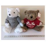 Cartier Pilou 1999 Collector Bear and Polo Holiday Bear with Sweaters