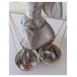 Set of 3 Lladro Porcelain Asian Figurines