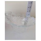 Lot of 3 Decorative Items: Ceramic Planter, Crystal Bowl, and Small Glass Vase