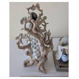 Set of 2 Lladro Geisha Porcelain Figurines with Floral Details