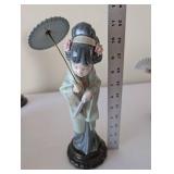 Set of 4 Lladro Geisha Porcelain Figurines, Hand Made in Spain