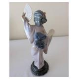 Set of 4 Lladro Geisha Porcelain Figurines, Hand Made in Spain