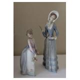 Set of 2 Lladro Porcelain Figurines - One with Original Box