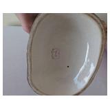 Pair of Homco Home Interiors Porcelain Figurines Farmer and Woman with Vegetables