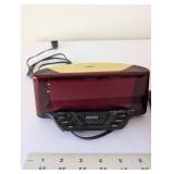 Lot of 2 Vintage Digital Alarm Clocks Including Spartus Model