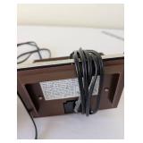 Lot of 2 Vintage Digital Alarm Clocks Including Spartus Model