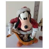 Set of 2 Fabrich KSA Disney Santa Mickey and Goofy Holiday Figures