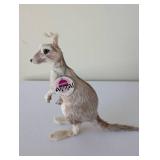 Furry Animal Kangaroo Figurine with Joey 12 Inch Plush Model
