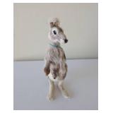 Furry Animal Kangaroo Figurine with Joey 12 Inch Plush Model