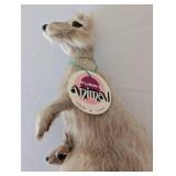 Furry Animal Kangaroo Figurine with Joey 12 Inch Plush Model