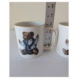 Pair of Ralph Lauren Polo Bear Wedgwood Mugs