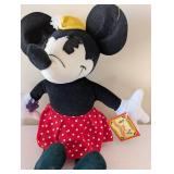 Pair of Walt Disney World Mickey and Minnie Mouse Plush Dolls with Tags