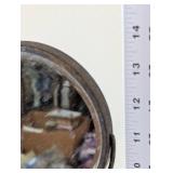 Antique Shaving Stand with Beveled Mirror and Brush